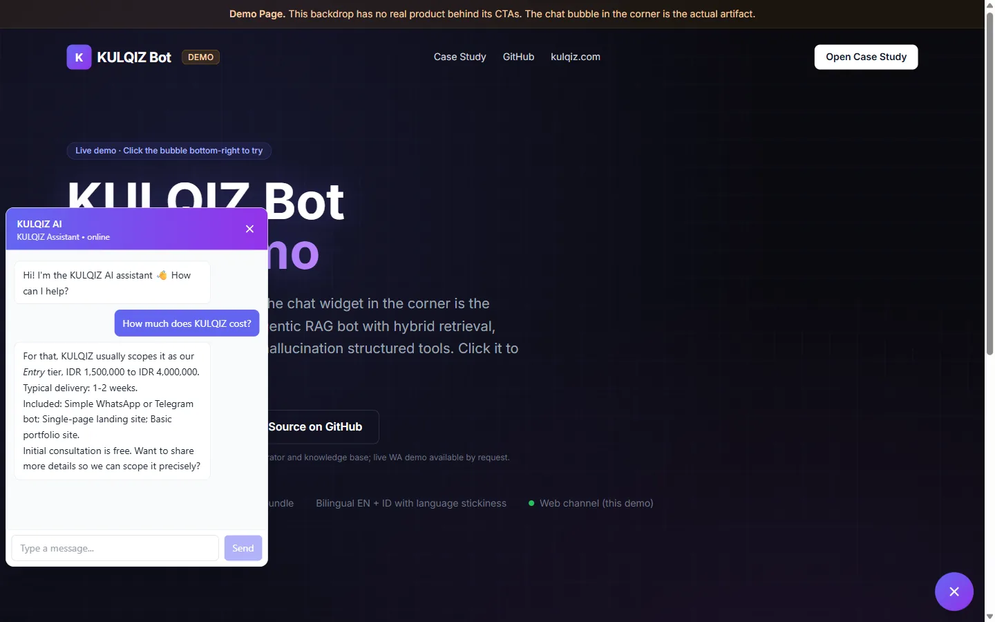 AI Customer Support Agent: Screenshots 2