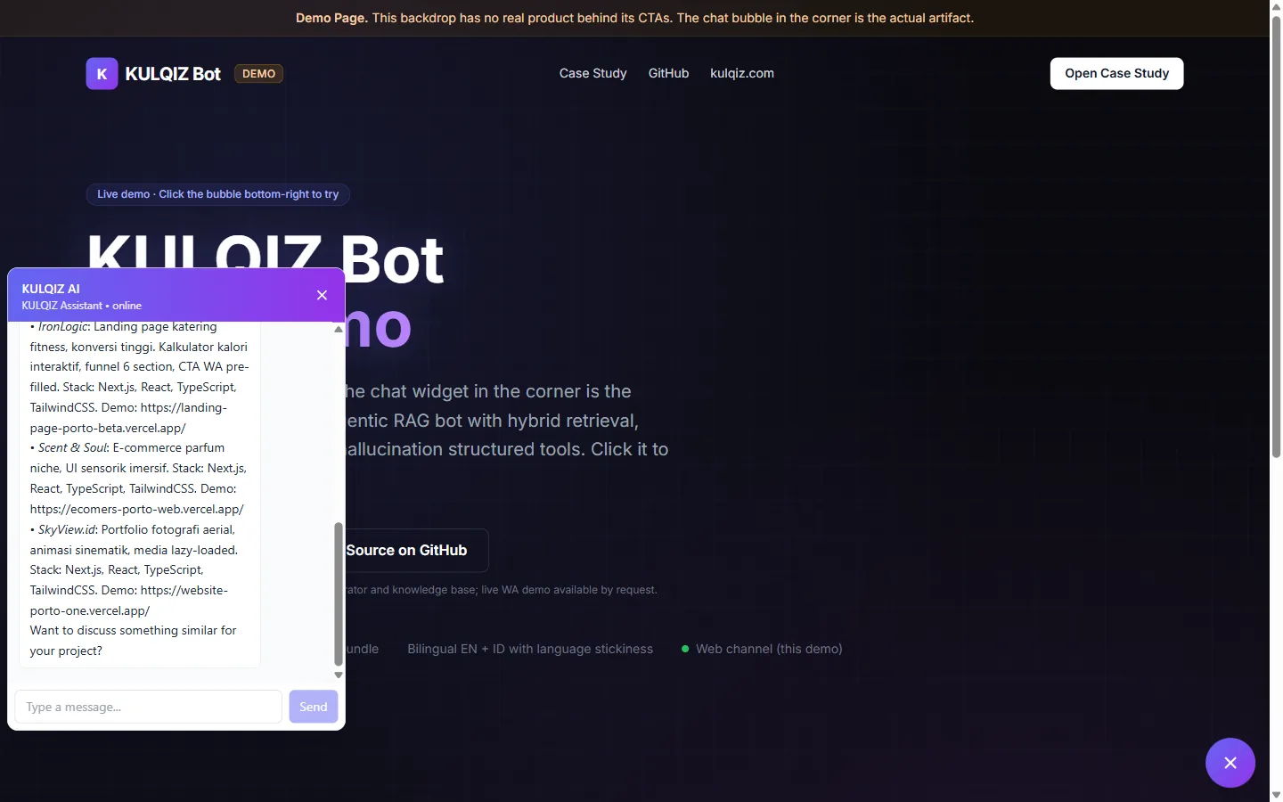 AI Customer Support Agent: Screenshots 3